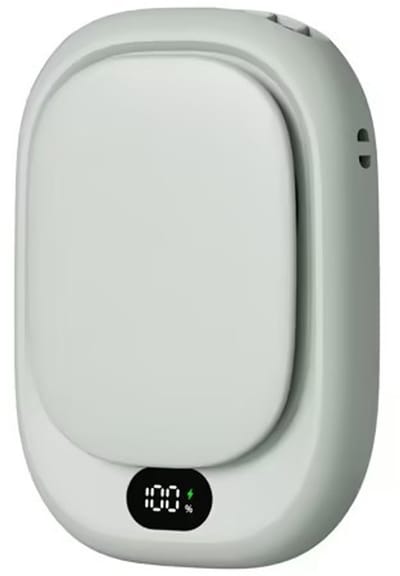 Draagbare ventilator – 5-in-1 (nek/taille/bureau/hand/clip) – Oplaadbare mini-ventilator – 4 instelbare windsnelheden – Inclusief standaard, haak en houder – Onmisbaar voor thuis, buiten en op reis – Groen