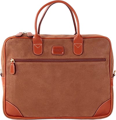BRIC'S Laptoptas Afzonderlijke gevallen met laptopvak Life Briefcase Camel Bruine