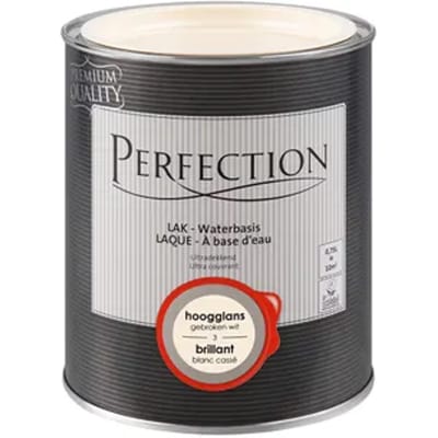 Perfection Houtlak Lak - Hoogglans - Gebroken Wit - 750ml