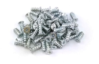 Dailygoods- Meubelschroeven 50 Stuks - Verzinkte Schroeven - Diameter 6,3 mm - Lengte 20 mm - Aandrijving Pozidriv PZ - Voor Montage Scharnieren