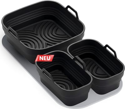 Dailygoods- Siliconen Vorm Hittebestendig - Bakvorm Airfryer - Herbruikbaar - Antiaanbaklaag - Verpakking van 2 Stuks - Duurzaam en Veilig