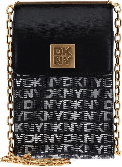 DKNY Schoudertas Telefoontasje Mona Phone Crossbody Bag BK Logo - BK Zwart