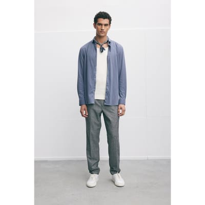 The Goodpeople Stirr Shirts Stormy Blue Größe: S | Casual hemden Outlet | Herren | Blau