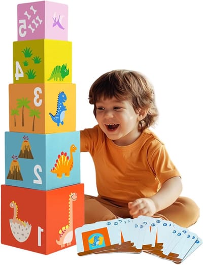 Houten Puzzel - Sorteren Kleuren - Vroeg Leren - Massief Hout - 13x13cm - Multicolor