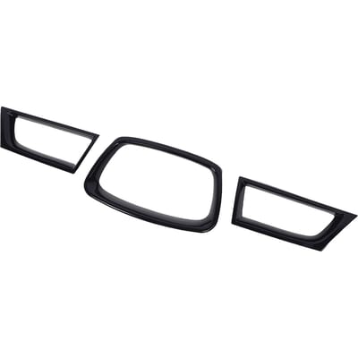 3 STUKS Voorgrille Overlay Cover Decoratieve Voorgrille Randlijst Vervanging voor Impreza WRX black