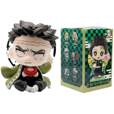 Demon Slayer Kimetsu no Yaiba Q Versie Figuur Blind Box Set 12 Stijlen Anime Karakters Verzamelfiguren Poppen Perfect Cadeau