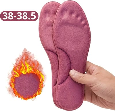 Bovista Verwarmde Inlegzolen - Verwarmde Zolen - Sokken - Schoenverwarming - Verwarmde Zooltjes - Inlegzolen Verwarmd - Rood - Maat 38 - 38.5 - (Niet elektrisch)