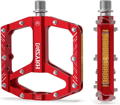 Fiets pedalen - MTB pedalen platform - Veilig fietsen - Antislip nagels - 9/16 inch - Rood