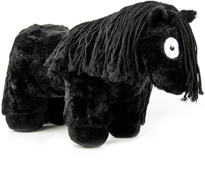 Crafty Ponies Paarden Knuffel - Paarden Speelgoed - Knuffel - Voor kind & baby - Pluche Paarden - Knuffelbeest - Speelgoed Kind - Stuffed Animal - 35cm - Zwart