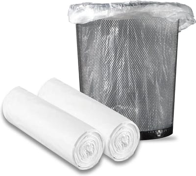 Transparante vuilniszakken - hoge sterkte - 200 stuks - 45 x 35 cm - voor afvalemmers - kantoor keuken badkamer