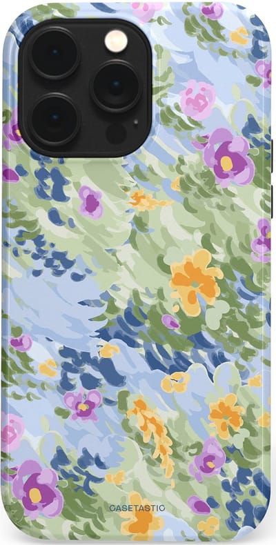 Casetastic Hoesje Geschikt voor Apple iPhone 14 Pro Max Magsafe - Stijlvolle Beschermende Duo-layer Case - Zonnige Bloemtuin