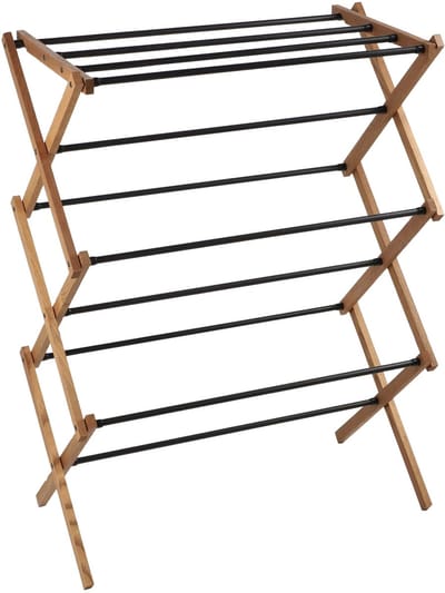 Ferrara houten staande droger met stalen stangen 60 cm voor auto's. montage