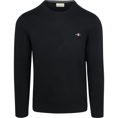 Gant Trui Classic Cotton Ronde Hals Avond Blauw / male