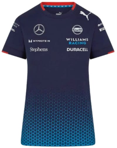 Williams F1 Team - Team T-Shirt - Navyblauw - Dames - Maat XXS