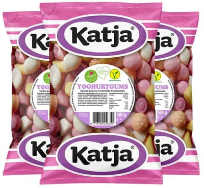 Katja Yoghurtgums - 3 x 500 gr - Voordeelverpakking
