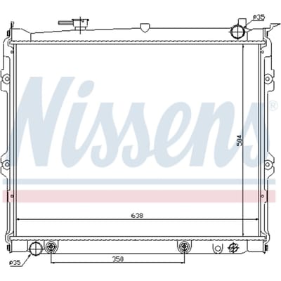 Radiator, motorkoeling NISSENS 62435