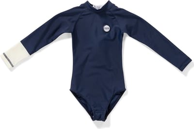 Tenue de Soleil - UV-badpak voor meisjes - Malie - Royal Ocean Blue - maat 92-98cm
