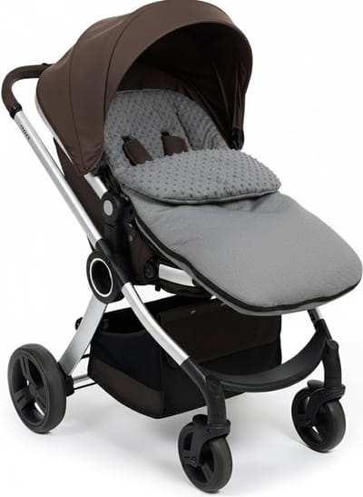 DailySupplies® Voetenzak Buggy - Kinderwagen Wiegdeken - Universeel - Grijs