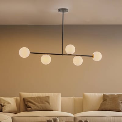 SIGMA Hanglamp Gama 5, 5-lamps, zwart