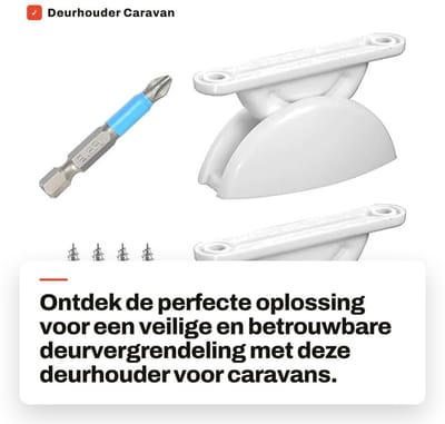 Dailygoods- Deurslot Vergrendeling - Deurslot Buitendeur - Deurslot voor Caravan - Deurslot met Snap Sluiting - Duurzaam Nylon - Schokbestendig en Warmtebestendig