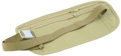 Dailygoods- Reisgeld Riem - Verborgen Portemonnee - Heuptas voor Paspoort - Slanke Veiligheidstas - Lichtgewicht en Vochtbestendig - Comfortabele Nylon Houder