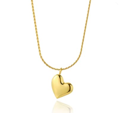 Actie4you® - Ketting Dames – Hartje – Goudkleurig - Verstelbaar – Hartjes Ketting - In Gift box - Hangend Hartje