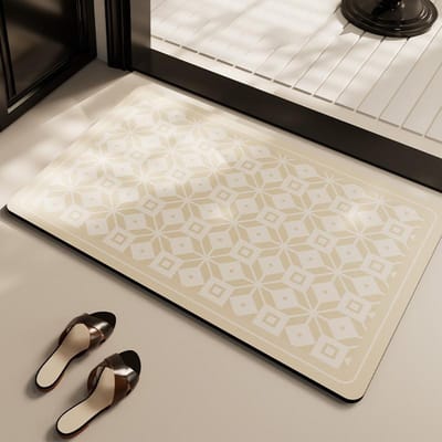 Badkamervloermatten Antislip  Antival  Zachte Diatomeeënaarde  Sterk Absorberend Sneldrogend Toilet  Toilet  Badkamer  Deurmat 50 * 80cm