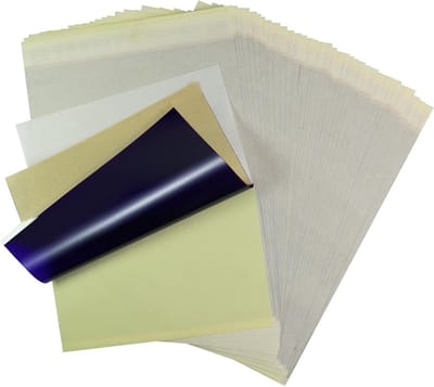 54 vellen tattoo-transferpapier A4, premium stencilpapier voor tattoo-accessoires, 4-laags ontwerp, ideaal voor doe-het-zelf ontwerpen en creatief gebruik