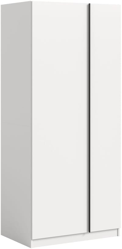 Tweedeurs kledingkast in wit - Stijlvolle opbergoplossing voor elke slaapkamer - 80x183x53cm