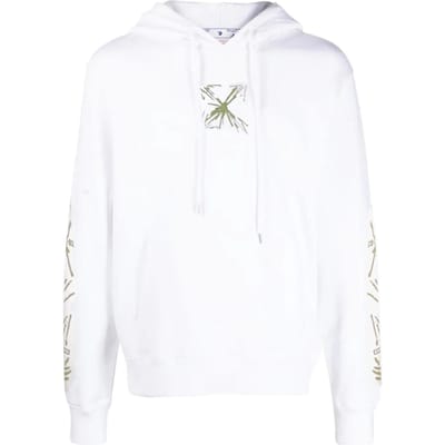 Gebroken witte Splash Arrow Skate Fit witte hoodie