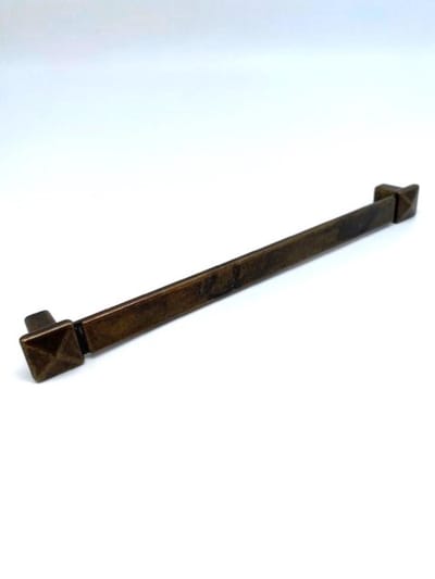 Ladegreep Brons antiek vierkant 210mm