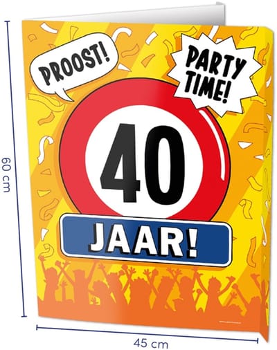 Window signs - 40 jaar