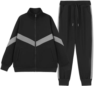 YOUTHUP Heren sportset met opstaande kraag - Losse pasvorm - S