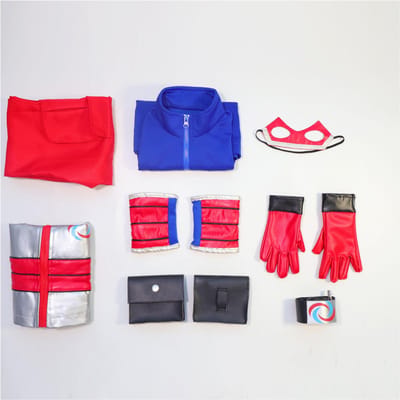 Costume Cosplay Henry pour Enfants Dessin Animé Henry Cosplay Danger Boys Gilet Pantalon Ceinture Tenues Halloween Carnaval Costume Adult  XL blue