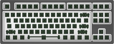 Dark Project - KD87B LTD Aluminum Cloud Grey - Mechanisch Bedraad Toetsenbord - Barebones