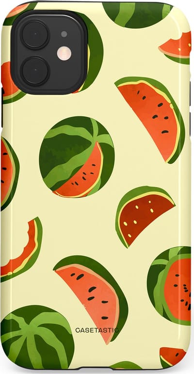Casetastic Hoesje Geschikt voor Apple iPhone 11 - Stijlvolle Beschermende Duo-layer Case - Watermeloen Festijn