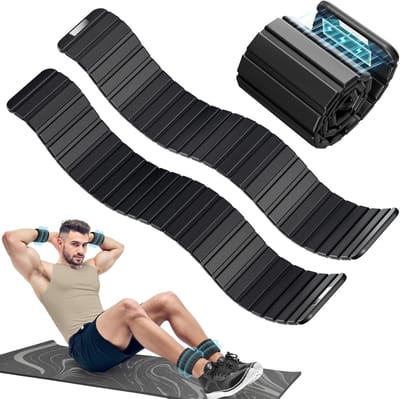 Magnetische enkel- en polsgewichtsbanden, gemaakt van siliconen (waterdicht), antislip, gemakkelijk te dragen, verstelbaar (geschikt voor zowel mannen als vrouwen), geschikt voor diverse sporten zoals joggen, yoga en pilates. (Set van 2 stuks，1kg)
