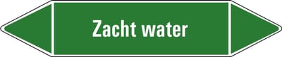 Zacht water leidingmarkering op vel 252 x 52 mm - 3 per vel