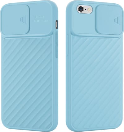Cadorabo Hoesje geschikt voor Apple iPhone 6 / 6S in Mat Turkoois - Beschermhoes van flexibel TPU-silicone en met camerabescherming Case Cover Etui