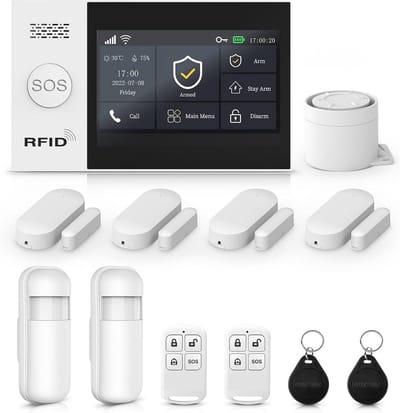 Draadloos Alarmsysteem voor Thuisbeveiliging met 4,3 Inch Fulltouch Screen en Mobiele APP