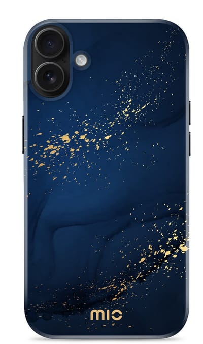 MIO by Mobilize Hoesje | Geschikt voor Apple iPhone 16 | Compatibel met MagSafe | Hard Shell Back Cover | Midnight Sparkle