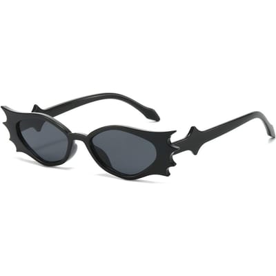Voor Heren Retro Verloop Kattenoog Vleermuis Zonnebril En Dames Unisex Millennium Stijl Punk Stijl Designer Halloween Feest Leuke Bril UV Bescherming 400 as  picture