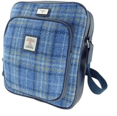 Reistas Tay Lichtblauw - Compact - 27x23x9 - Harris Tweed - Glen Appin of Scotland