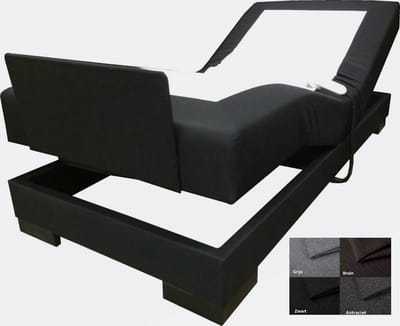 Losse - Elektrisch Boxspring Onderstel - Met Plint 70x190x40 cm - Zwart