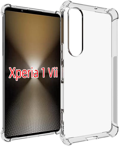 MobyDefend Hoesje - Geschikt voor Sony Xperia 1 VII - Transparante Shockproof TPU Backcover - Verstevigde Hoeken - Volledig Doorzichtig