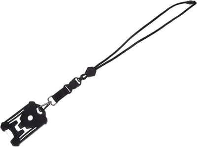 Lanyard Kaarthouder - Badge Houder - Identificatie Tonen - Duurzaam Materiaal - 10x6.2x0.8cm - Zwart