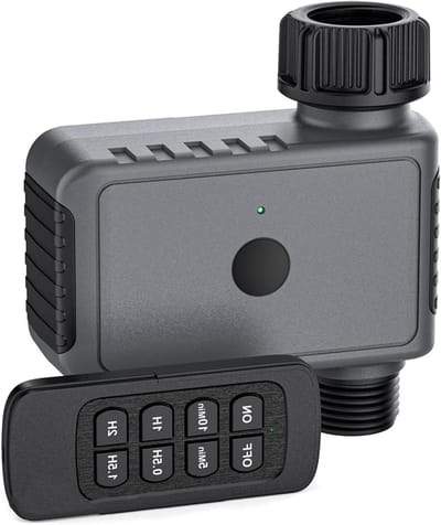 Tuin irrigatie timer - Slimme sproeier - Automatisch water geven - Afstandsbediening tot 50m - IP55 waterdicht - Zwart
