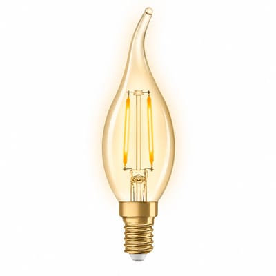 2x Tip-kaars Led-lamp E14 - 3W - Warm Wit Licht (2400K) - 220 lm - 15 jaar - Niet Dimbaar