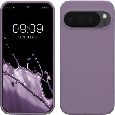 kwmobile telefoonhoesje geschikt voor Google Pixel 10 Pro XL - Hoesje met siliconen coating - Smartphone case in Bleke iris