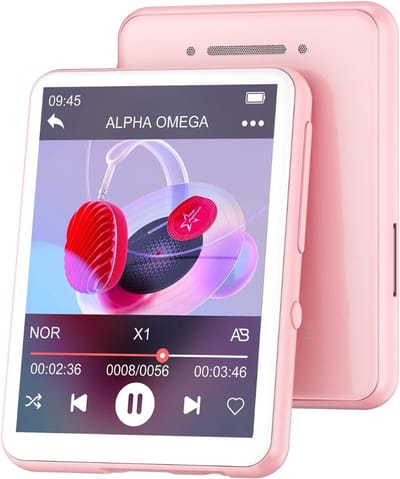 SNJY® MP3 Speler Bluetooth - MP4 Speler - Muziek Speler - Touchscreen - 128GB - Roze